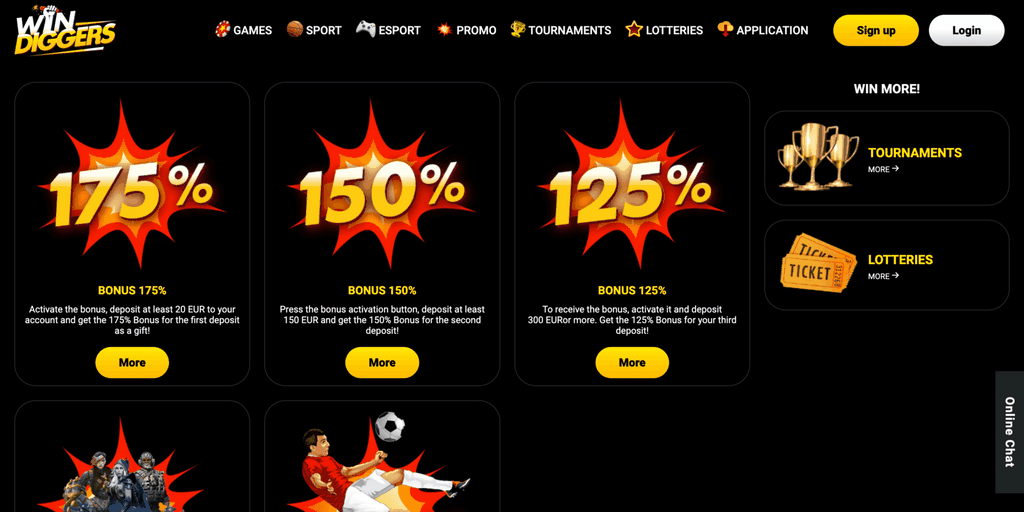 Win Diggers Casino Review - Get No Deposit Bonus Offers (2025 )