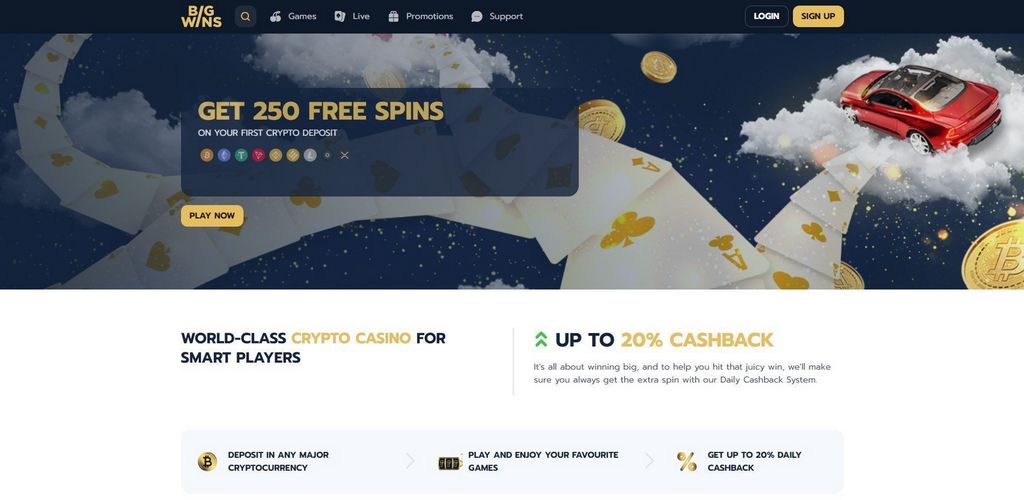 Big Wins Online casino on mobile